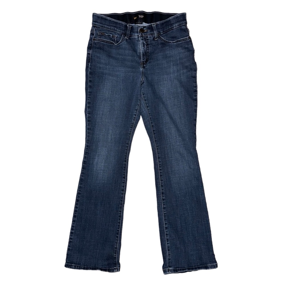 Lee Bootcut Mid Rise Regular Fit Jeans In Dark Blue // 8